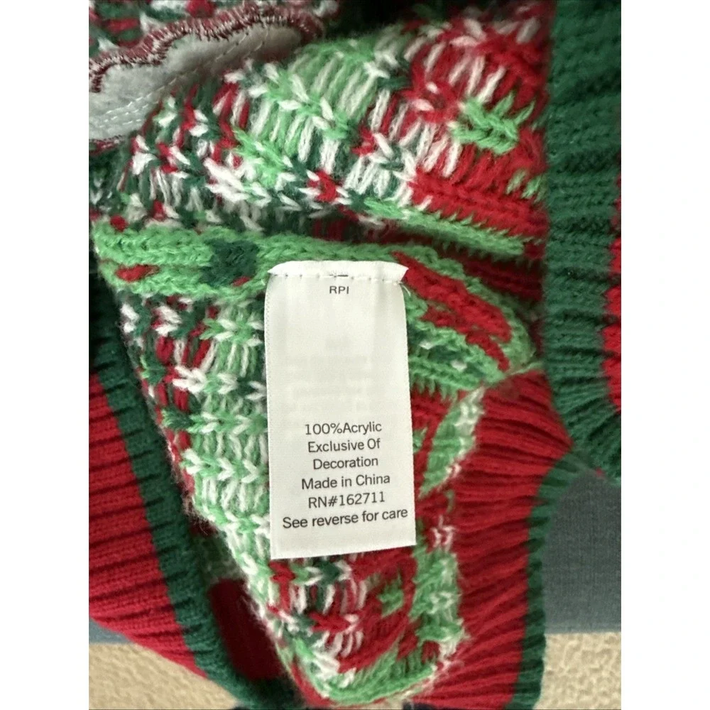 Celebrate Together LLama‎ Christmas Sweater Size Medium Green Ugly Party Novelty